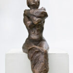 Silke sitzend I 2021 I Bronze I Höhe 20 cm I Foto: Sandra Schade