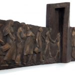 Menschen und Justiz I 2017 I Bronze I 140 x 70 cm I Fachgerichtszentrum Hannover 